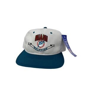 Deadstock NOS Vintage NFL Miami Dolphins Snapback Cap